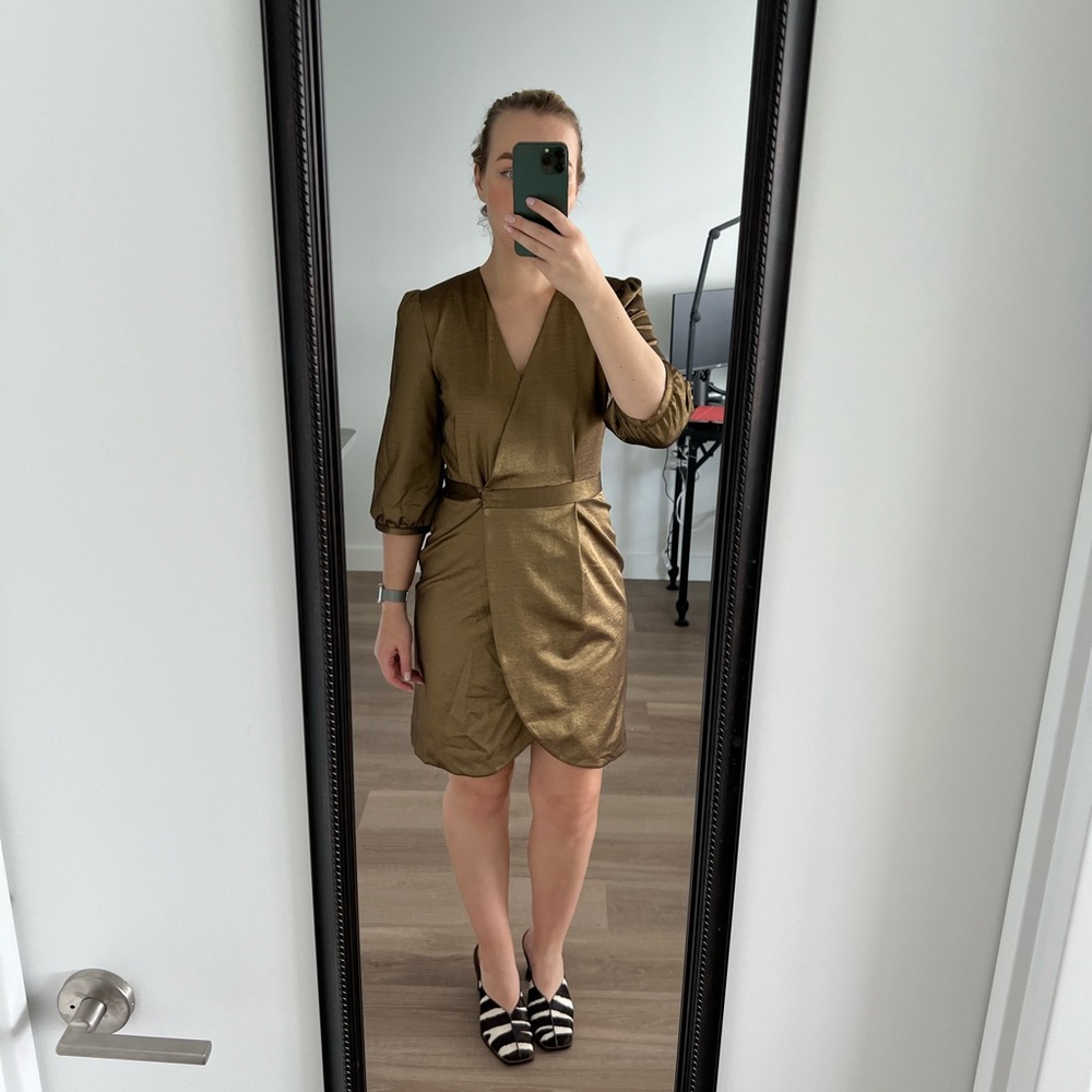 Midi Gold Dress